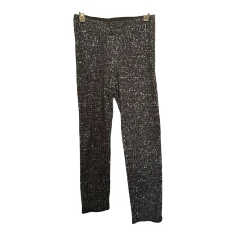 🆕 NWOT NIC+ZOE black & white stretch plaid knit leggings | size small